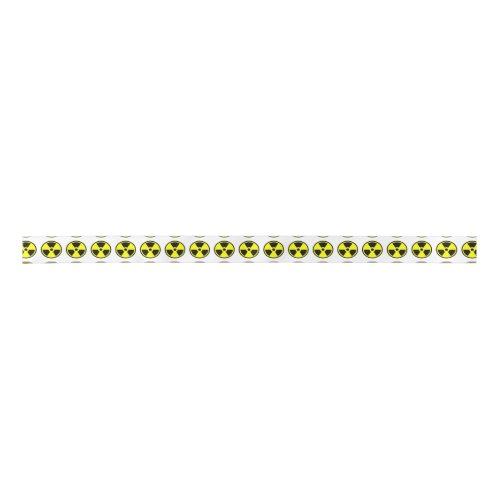 Radioactive Yellow And Black Symbol Satin Ribbon