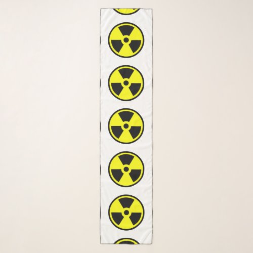 Radioactive Yellow And Black Symbol Scarf