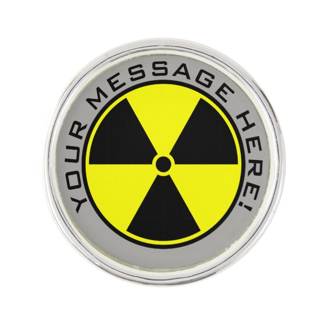 Radioactivity Lapel Pin (Front)