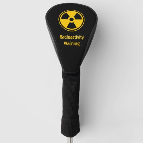 Radioactivity Warning Golf Head Cover