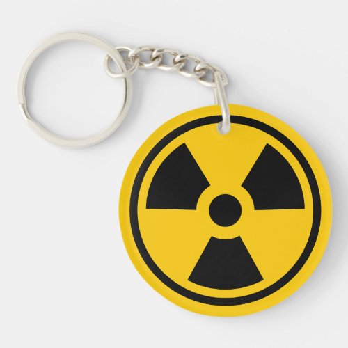 Radioactivity Warning Keychain