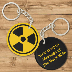Radioactivity Warning Keychain