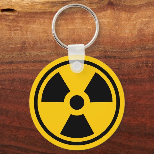 Radioactivity Warning Keychain