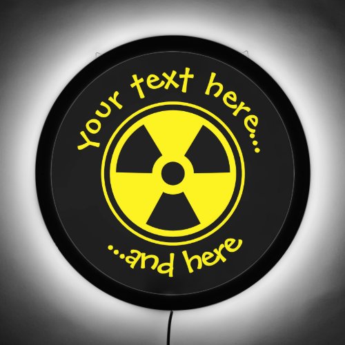 Radioactivity Warning LED Sign