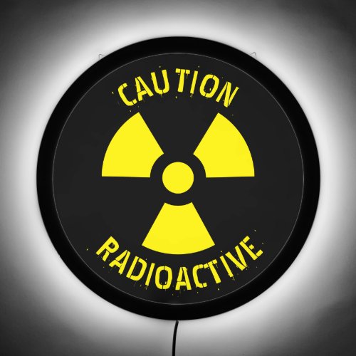 Radioactivity Warning LED Sign