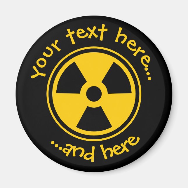 Radioactivity Warning Magnet (Front)