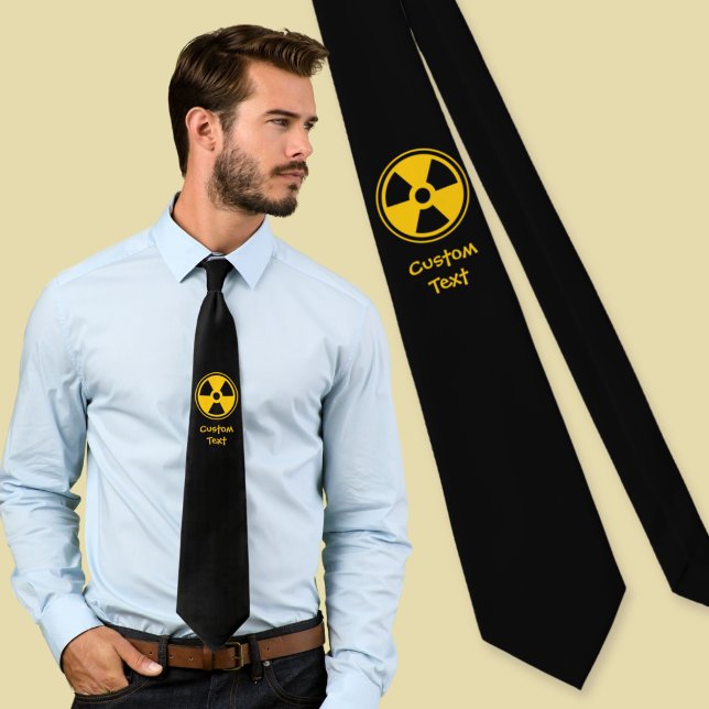 Radioactivity Warning Neck Tie (Creator Uploaded)