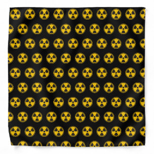 Radioactivity Warning Pattern Bandana