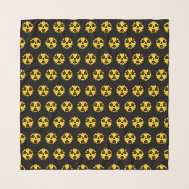 Radioactivity Warning Pattern Scarf (Front (Horizontal))