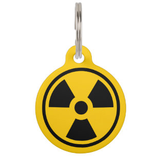 Radioactivity Warning Pet ID Tag