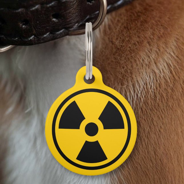 Radioactivity Warning Pet ID Tag (Creator Uploaded)