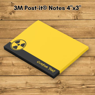 Radioactivity Warning Post-it Notes