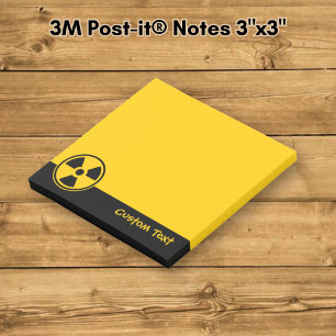 Radioactivity Warning Post-it Notes