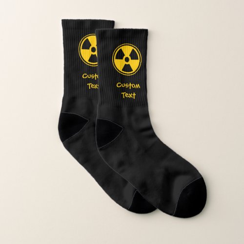 Radioactivity Warning Socks