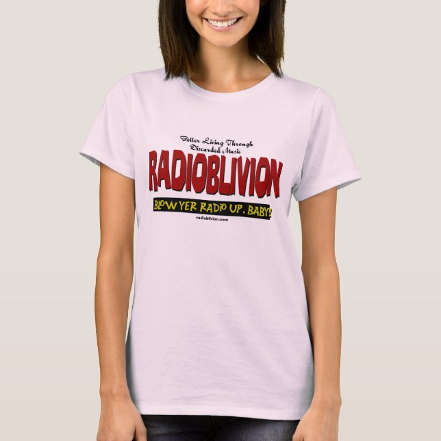 RadiOblivion - Blow Up White T-Shirt (Front)