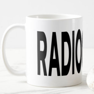 RADIOGRAPHY Black Typography  Mug