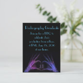 "Radiography Graduate" Fingers Make Heart Announcement Postcard (Standing Front)