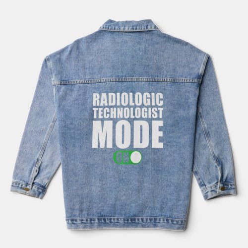 Radiologic Technologist Mode on  Rad Tech  Denim Jacket