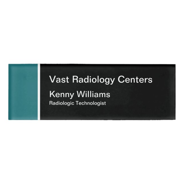 Radiologic Technologist Name Tag (Front)