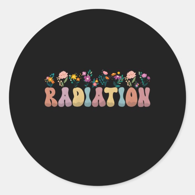 Radiologic Technologist Therapist Radiation Oncolo Classic Round Sticker (Front)