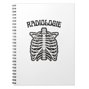 Radiologie Rib Cage Skeleton Illustration Notebook