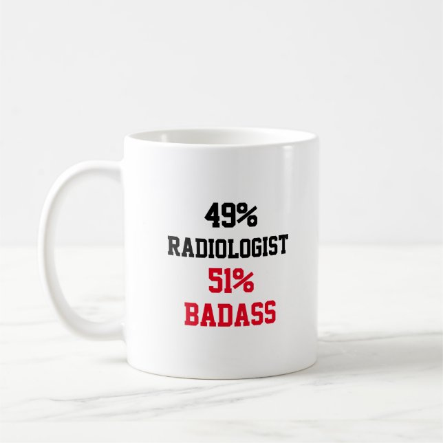 Radiologist Badass Coffee Mug (Left)