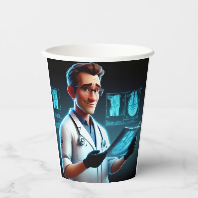 Radiologist Birthday  Paper Cups (Front)