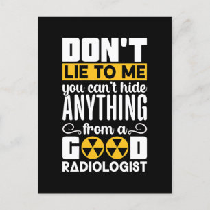 Radiologist Don't Lie To Me You Can't Hide Tech Holiday Postcard