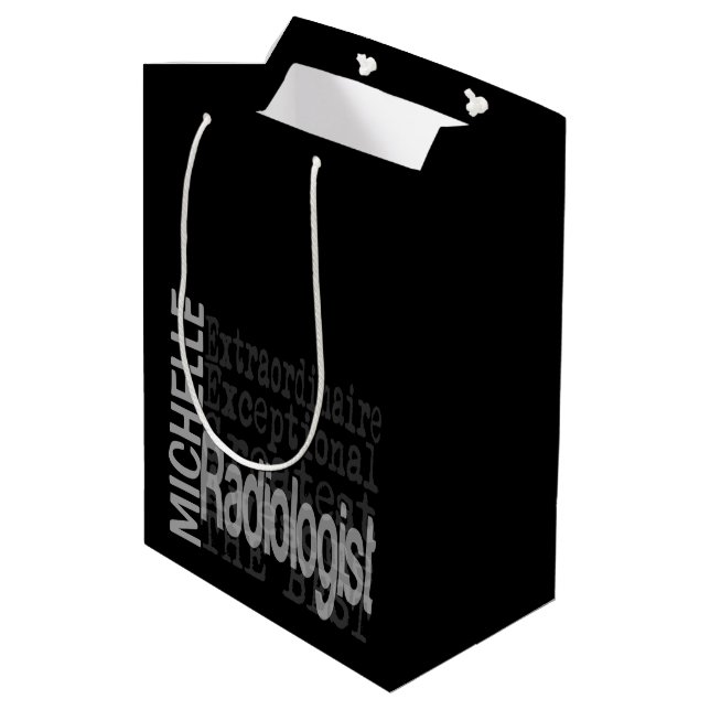 Radiologist Extraordinaire CUSTOM Medium Gift Bag (Back Angled)