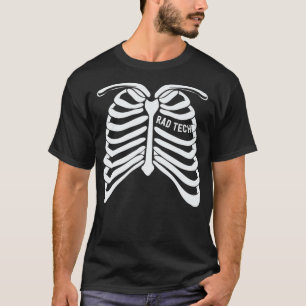 Radiologist Gifts For Men Radiology Rad Tech Skele T-Shirt