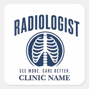 Radiologist Imaging Medical Design Square Sticker
