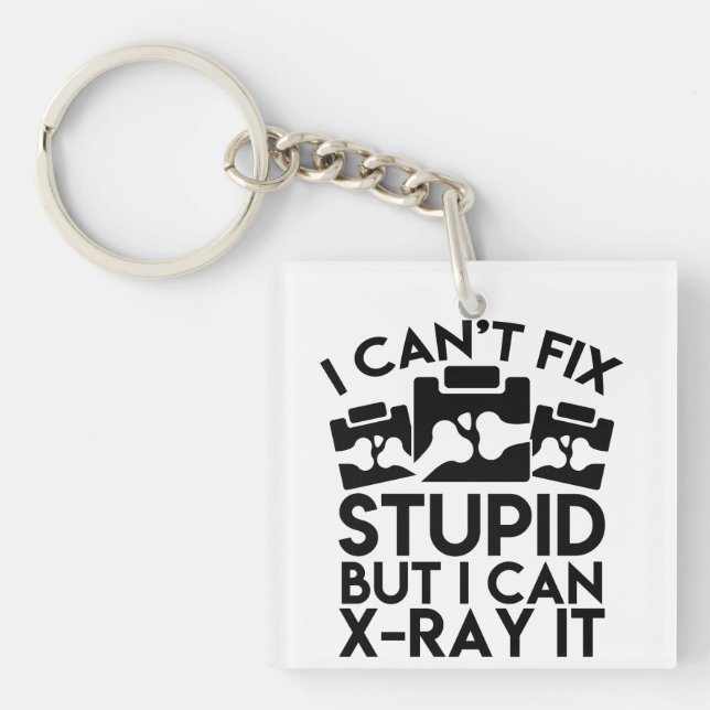Radiologist Keychain, Funny Radiology Keychain (Front)