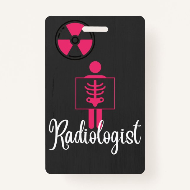 Radiologist Name Badge (Front)