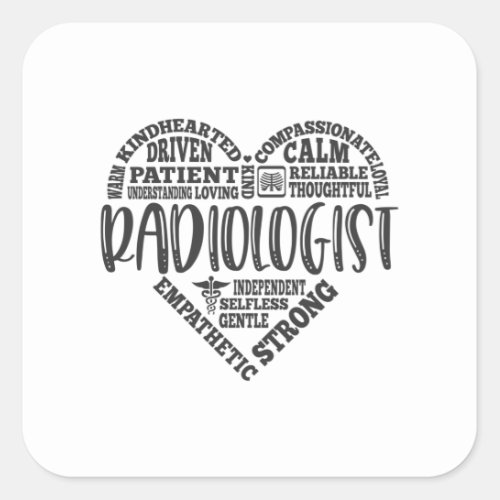 Radiologist Radiologic Technologist Square Sticker