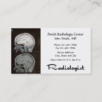 Radiologist Radiology Business Card by Business_Creations at Zazzle