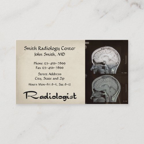 Radiologist Radiology Business Card