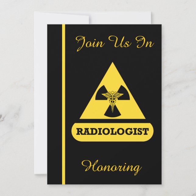 Radiologist Retirement Celebration Invitation (Front)