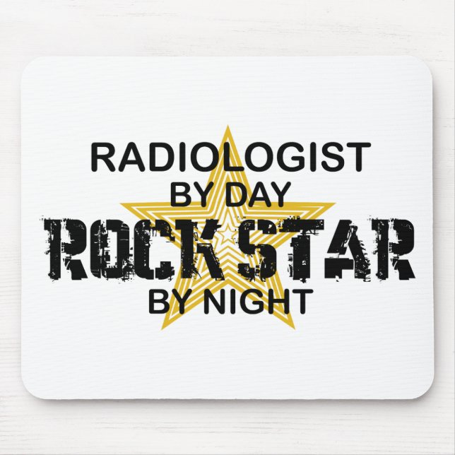 Radiologist Rock Star by Night Mouse Pad (Front)