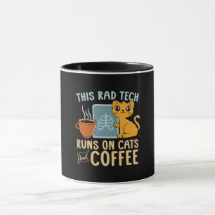 Radiologist Runs On Cats And Coffee Radiology Tech Mug