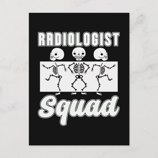 Radiologist Squad Radiology X-Ray Rad Tech Xray Holiday Postcard (Front)