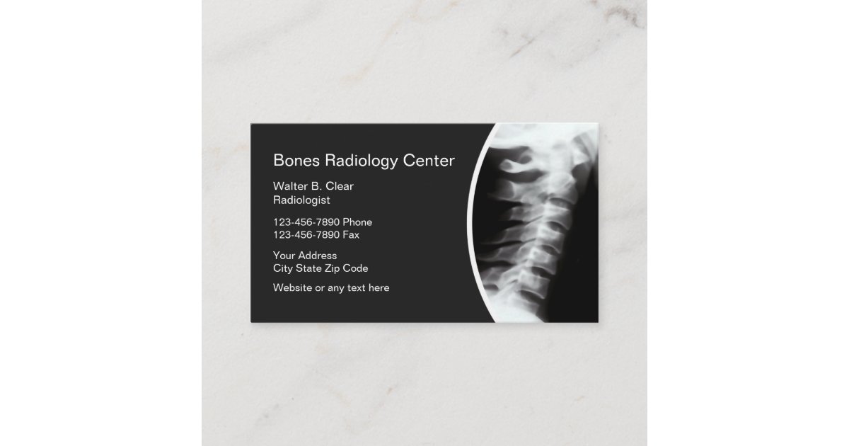 Radiology Business Cards Zazzle