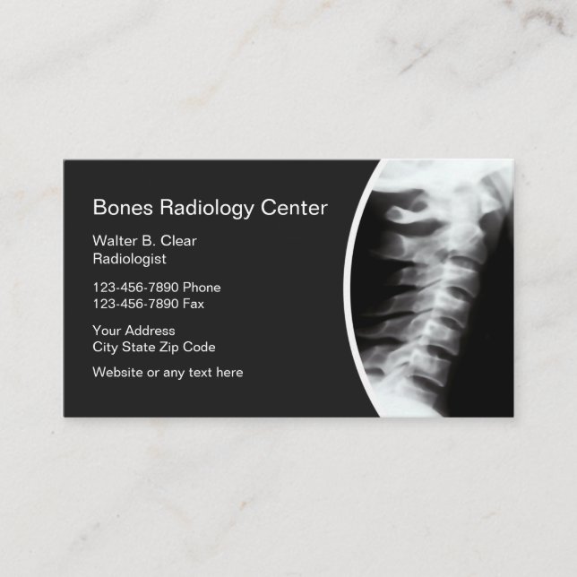 Radiology Business Cards (Front)