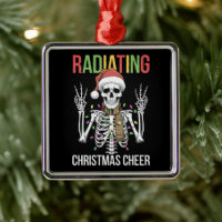 Radiology Christmas Santa Skeleton Xray Technician