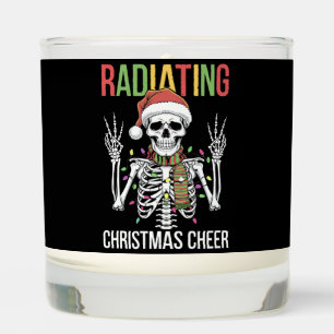 Radiology Christmas Santa Skeleton Xray Technician Scented Candle