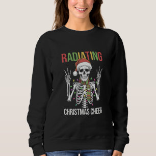 Radiology Christmas Santa Skeleton Xray Technician Sweatshirt