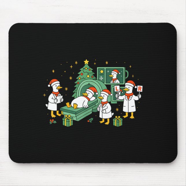 Radiology Funny Goose Ct Scan Christmas Xray Nurse Mouse Pad (Front)