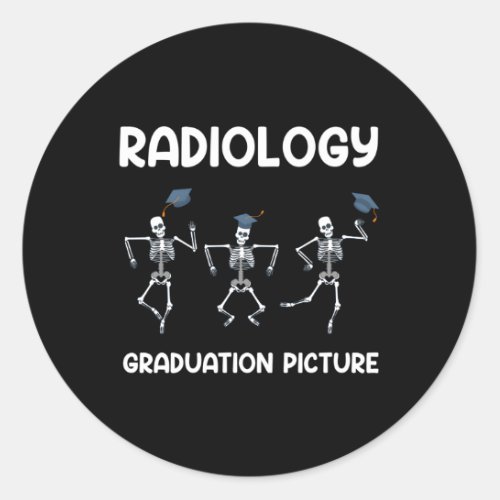 Radiology Graduation Mri Technologist Radiology Te Classic Round Sticker