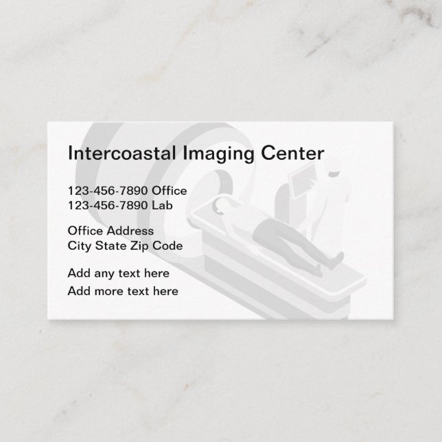 Radiology Imaging Business Profile Cards (Front)