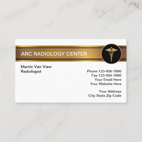 Radiology Lab Business Card
