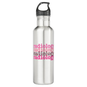 Radiology Leopard Stainless Steel Water Bottle